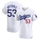 Don Drysdale ＃53 Los Angeles Dodgers Elite Men's White Home Jersey