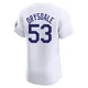 Don Drysdale ＃53 Los Angeles Dodgers Elite Men's White Home Jersey