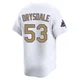 Don Drysdale ＃53 Los Angeles Dodgers Limited Men's Gold White 2025 Collection Jersey