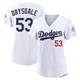 Don Drysdale ＃53 Los Angeles Dodgers Limited Women's Gold White 2026 Collection Stadium Jersey