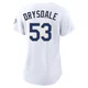 Don Drysdale ＃53 Los Angeles Dodgers Limited Women's Gold White 2026 Collection Stadium Jersey