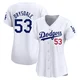 Don Drysdale ＃53 Los Angeles Dodgers Limited Women's White Home Jersey