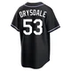 Don Drysdale ＃53 Los Angeles Dodgers Replica Men's Black Fashion Out Jersey