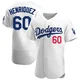 Edgardo Henriquez ＃60 Los Angeles Dodgers Authentic Men's White Home Jersey