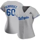 Edgardo Henriquez ＃60 Los Angeles Dodgers Authentic Women's Gray Road 2024 World Series Jersey