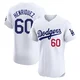 Edgardo Henriquez ＃60 Los Angeles Dodgers Elite Men's White Home Jersey