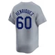 Edgardo Henriquez ＃60 Los Angeles Dodgers Limited Men's Gray Away Jersey
