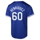 Edgardo Henriquez ＃60 Los Angeles Dodgers Limited Men's Royal Alternate Jersey