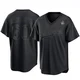Edgardo Henriquez ＃60 Los Angeles Dodgers Replica Men's Black Pitch Fashion 2024 World Series Jersey