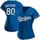 Emmet Sheehan ＃80 Los Angeles Dodgers Authentic Women's Royal Alternate 2024 World Series Jersey
