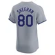 Emmet Sheehan ＃80 Los Angeles Dodgers Elite Men's Gray Road Jersey
