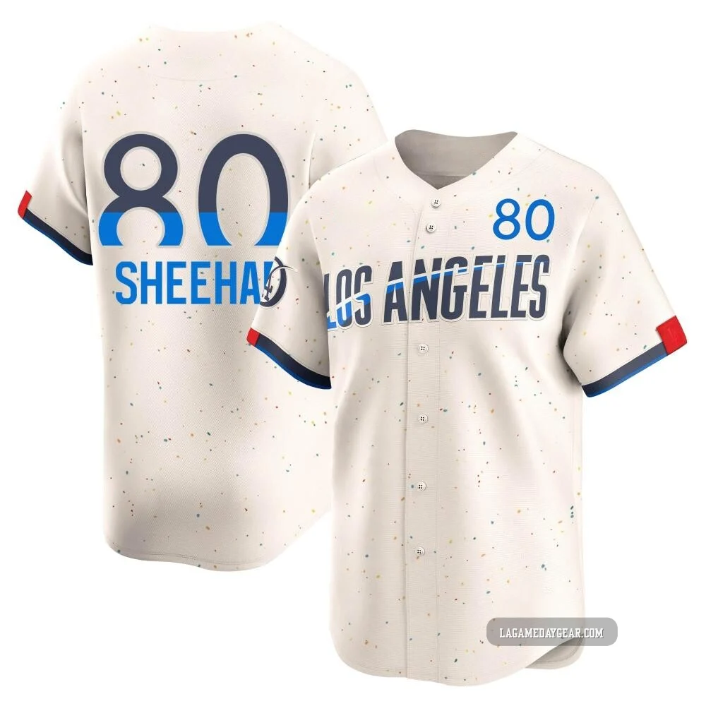 Emmet Sheehan ＃80 Los Angeles Dodgers Limited Men's Cream 2024 City Connect Jersey