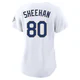 Emmet Sheehan ＃80 Los Angeles Dodgers Limited Women's Gold White 2026 Collection Stadium Jersey