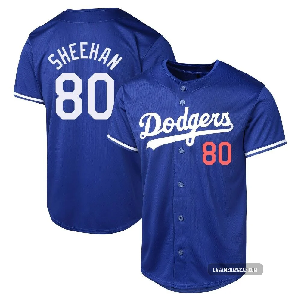 Emmet Sheehan ＃80 Los Angeles Dodgers Limited Youth Royal Alternate Jersey