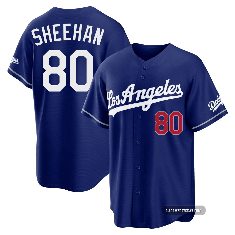 Emmet Sheehan ＃80 Los Angeles Dodgers Limited Youth Royal Alternate Stadium Jersey