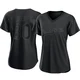 Emmet Sheehan ＃80 Los Angeles Dodgers Replica Women's Black Pitch Fashion Jersey