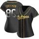 Emmet Sheehan ＃80 Los Angeles Dodgers Replica Women's Gold Black en Alternate Jersey