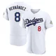 Enrique Hernandez ＃8 Los Angeles Dodgers Authentic Men's Gold White 2026 Collection Jersey
