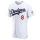 Enrique Hernandez ＃8 Los Angeles Dodgers Authentic Men's Gold White 2026 Collection Jersey