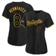 Enrique Hernandez ＃8 Los Angeles Dodgers Authentic Women's Black Snake Skin City 2024 World Series Champions Jersey