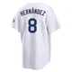Enrique Hernandez ＃8 Los Angeles Dodgers Limited Men's Gold White 2026 Collection Stadium Jersey