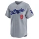 Enrique Hernandez ＃8 Los Angeles Dodgers Limited Men's Gray Away Jersey