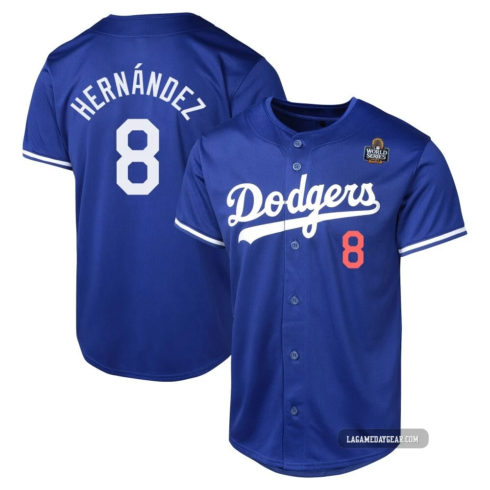 Enrique Hernandez ＃8 Los Angeles Dodgers Limited Men's Royal Alternate 2024 World Series Jersey