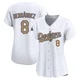 Enrique Hernandez ＃8 Los Angeles Dodgers Limited Women's Gold White 2025 Collection Jersey