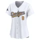 Enrique Hernandez ＃8 Los Angeles Dodgers Limited Women's Gold White 2025 Collection Jersey