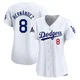 Enrique Hernandez ＃8 Los Angeles Dodgers Limited Women's White Home 2024 World Series Champions Jersey
