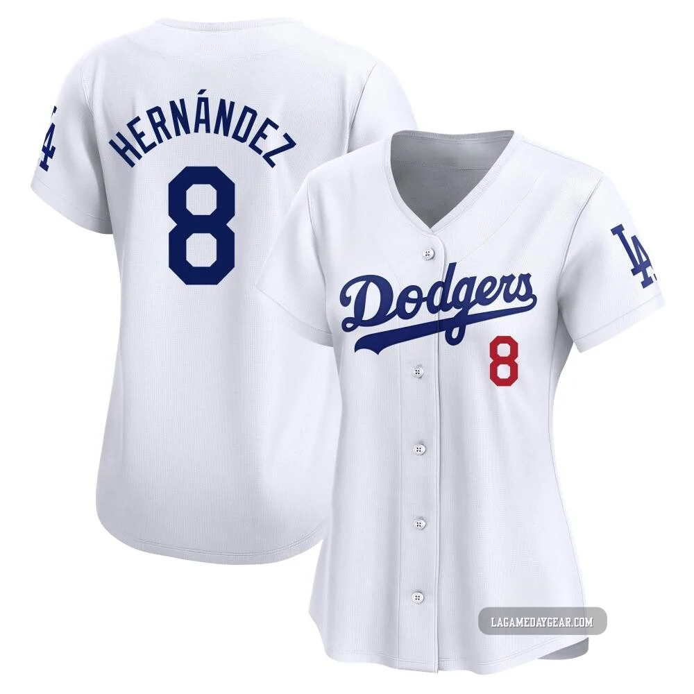 Enrique Hernandez ＃8 Los Angeles Dodgers Limited Women's White Home Jersey