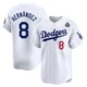 Enrique Hernandez ＃8 Los Angeles Dodgers Limited Youth White Home 2024 World Series Jersey