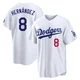 Enrique Hernandez ＃8 Los Angeles Dodgers Limited Youth White Home Stadium Jersey