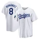 Enrique Hernandez ＃8 Los Angeles Dodgers Replica Youth White 2024 World Tour Seoul Series Home Jersey