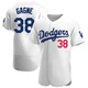 Eric Gagne ＃38 Los Angeles Dodgers Authentic Men's White Home Jersey