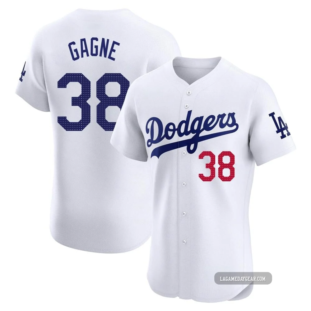 Eric Gagne ＃38 Los Angeles Dodgers Elite Men's White Home Jersey
