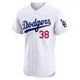 Eric Gagne ＃38 Los Angeles Dodgers Elite Men's White Home Jersey