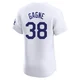 Eric Gagne ＃38 Los Angeles Dodgers Elite Men's White Home Jersey