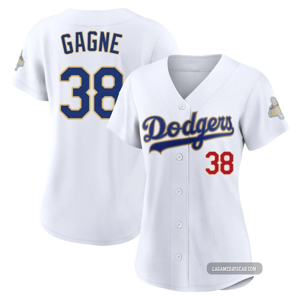 Eric Gagne ＃38 Los Angeles Dodgers Limited Women's Gold White 2026 Collection Stadium Jersey