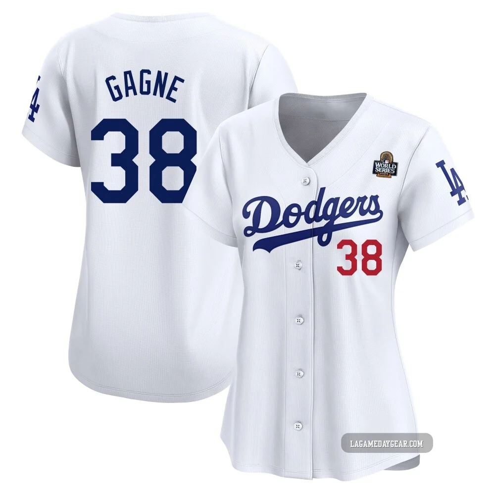 Eric Gagne ＃38 Los Angeles Dodgers Limited Women's White Home 2024 World Series Jersey