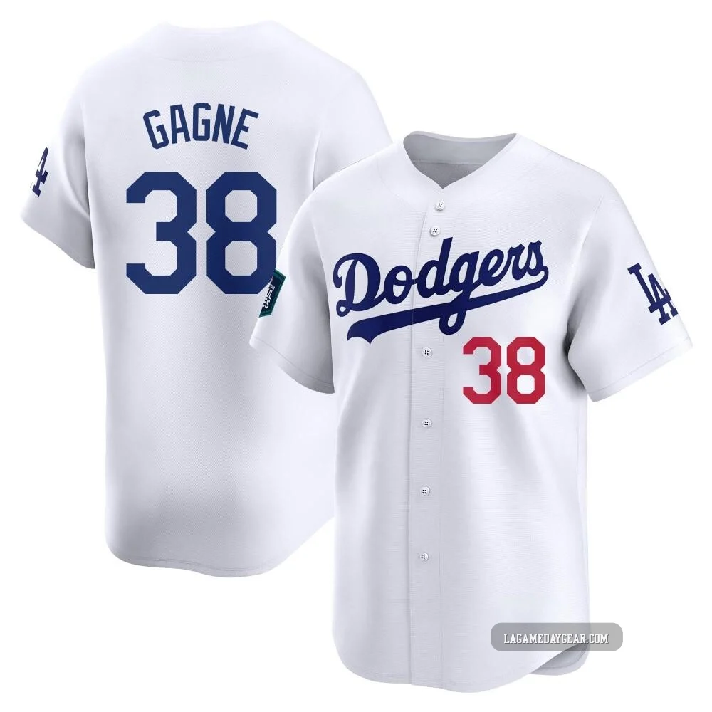 Eric Gagne ＃38 Los Angeles Dodgers Limited Youth White 2024 World Tour Seoul Series Home Jersey