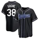 Eric Gagne ＃38 Los Angeles Dodgers Replica Men's Black Fashion Out Jersey