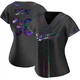 Eric Gagne ＃38 Los Angeles Dodgers Replica Women's Black Holographic Alternate Jersey