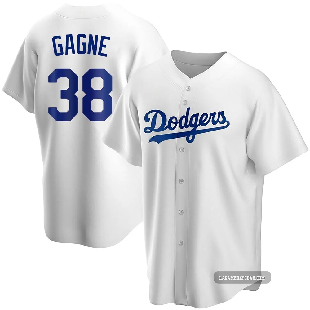 Eric Gagne ＃38 Los Angeles Dodgers Replica Youth White Home Jersey