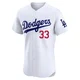 Eric Lauer ＃33 Los Angeles Dodgers Elite Men's White Home Jersey