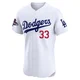 Eric Lauer ＃33 Los Angeles Dodgers Elite Men's White Home World Series Champions Jersey
