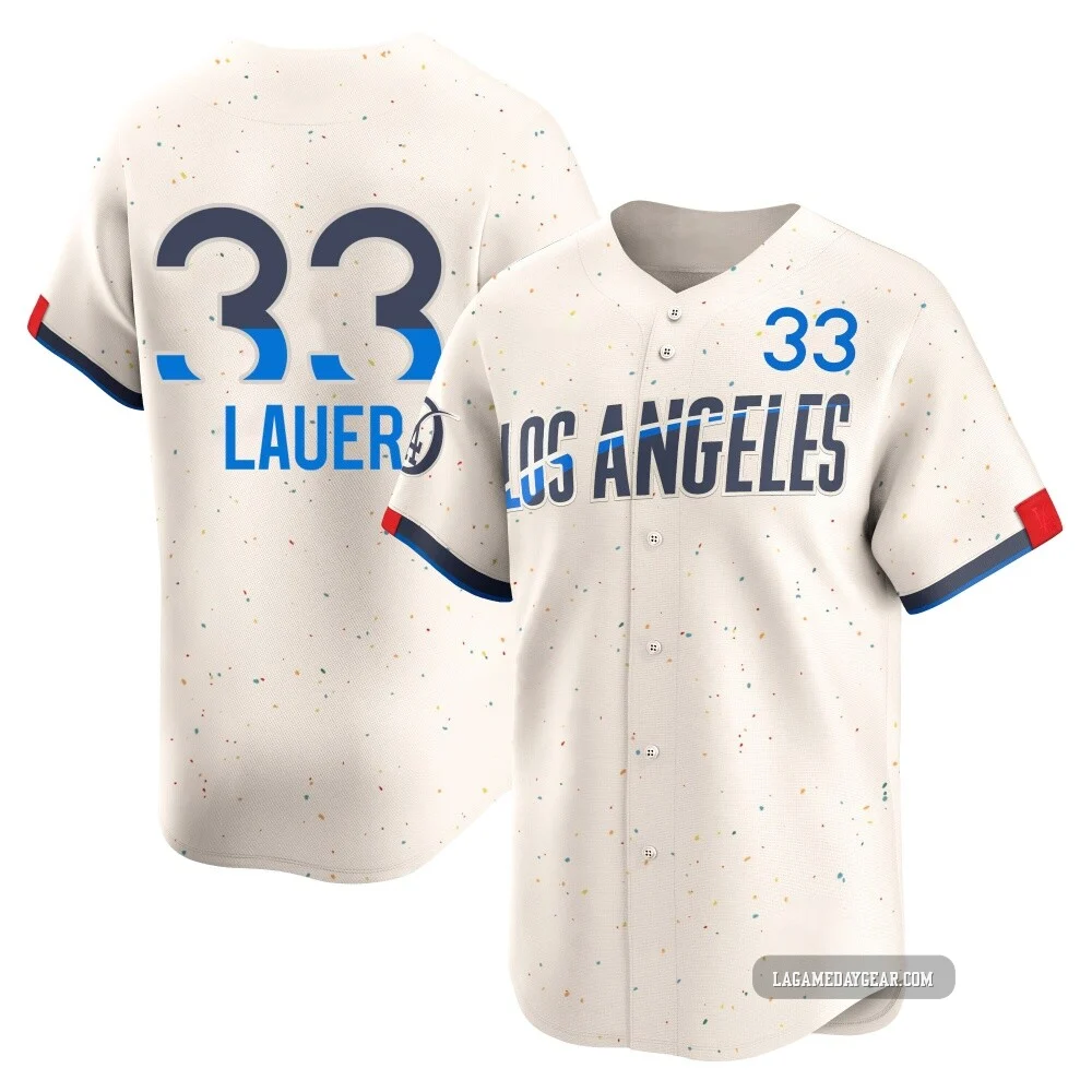 Eric Lauer ＃33 Los Angeles Dodgers Limited Men's Cream 2024 City Connect Jersey