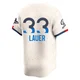 Eric Lauer ＃33 Los Angeles Dodgers Limited Men's Cream 2024 City Connect World Series Champions Jersey