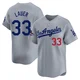 Eric Lauer ＃33 Los Angeles Dodgers Limited Men's Gray Away World Series Champions Jersey