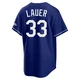 Eric Lauer ＃33 Los Angeles Dodgers Limited Men's Royal Alternate Stadium Jersey